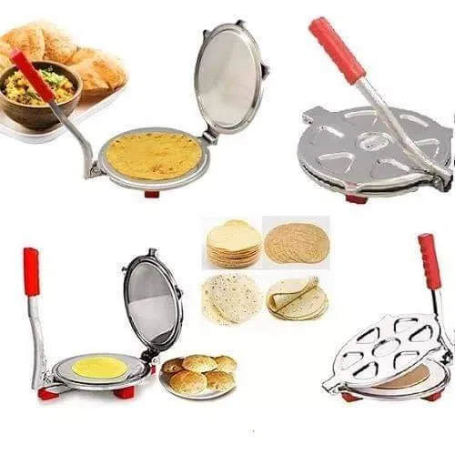 Affix Stainless Steel Kitchen Press Roti/Puri Maker Machine - Image 4