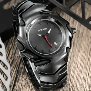 DENVOSI Premium Metal Watch – Bold Design (Full Black )