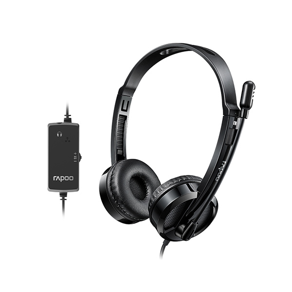 Rapoo H120 USB Stereo Headphone – Black