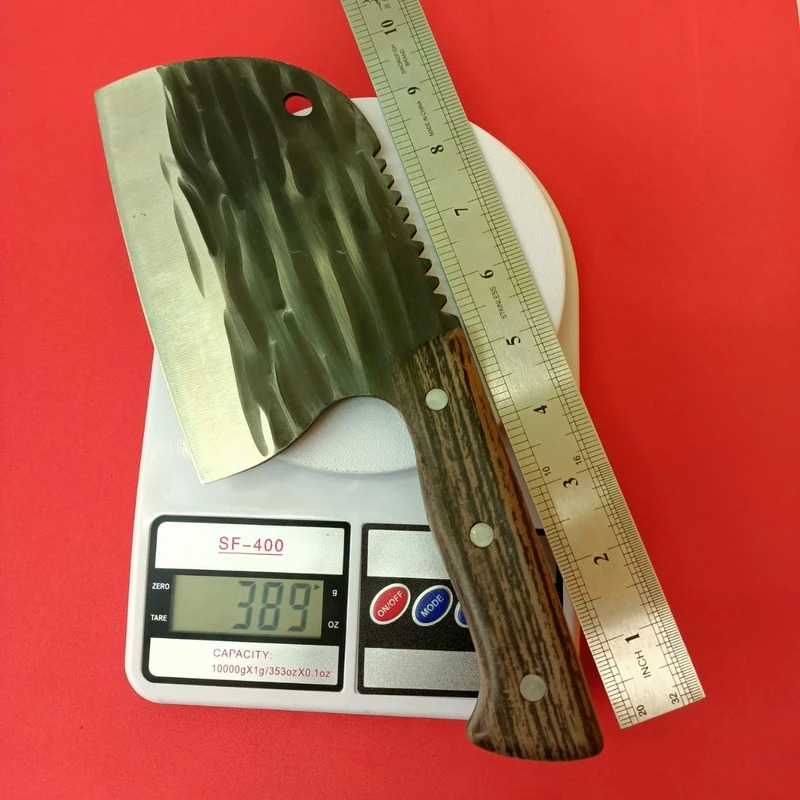 Kitchen Knife – Damascus Steel with Wooden Handle