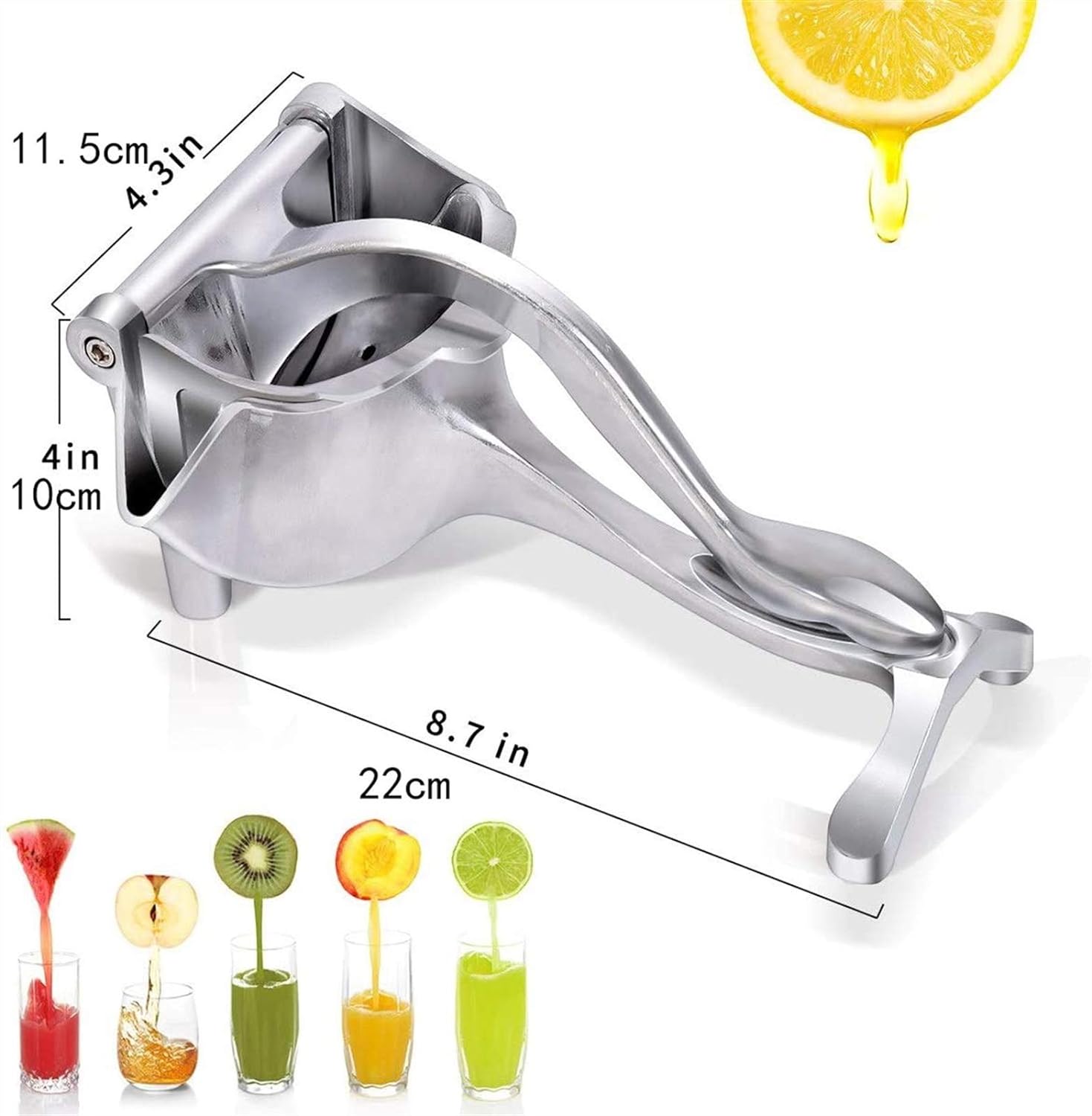 Aluminium Steel Heavy Duty Handhold Press Fruit Juicer, Fruit Manual & Instant juicer - Image 3