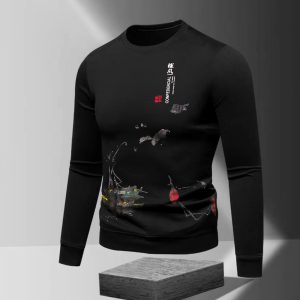 Cotton Long Sleeve Sweat Shirt for Men