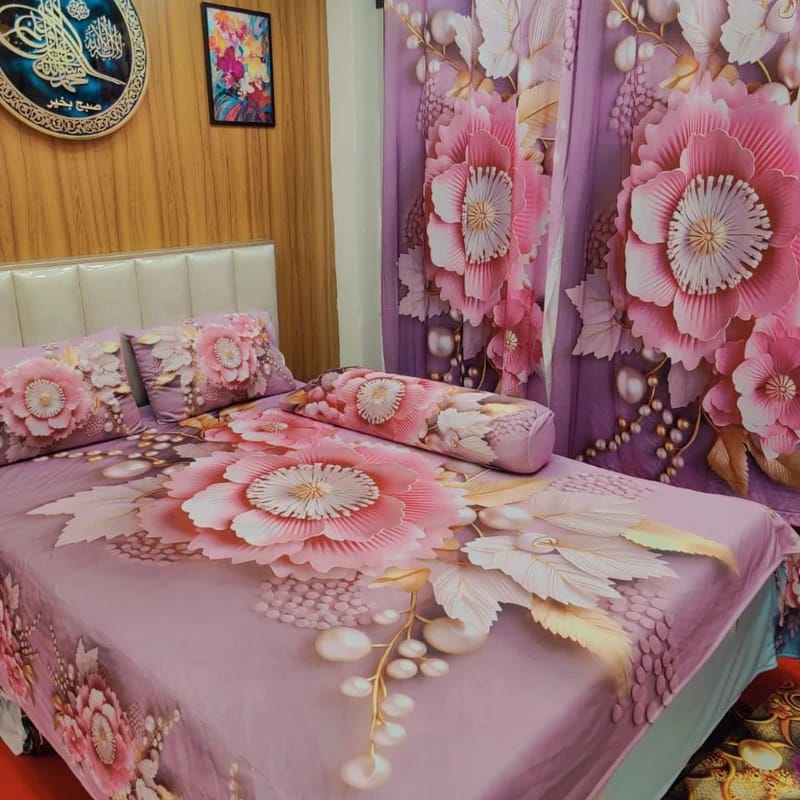 Water Proof China Premium 3D Design Bed Sheet