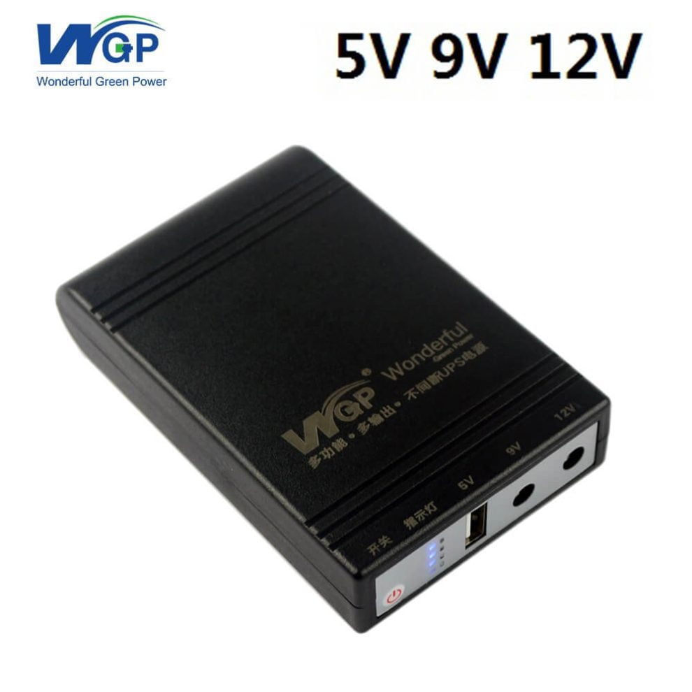 WGP mini UPS input 12v output 5/9/12V (10400mAh)
