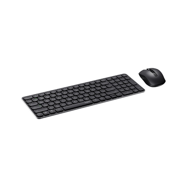 Rapoo 9350S Multi-Mode Wireless Ultra-Slim Keyboard & Mouse Combo – Black - Image 4