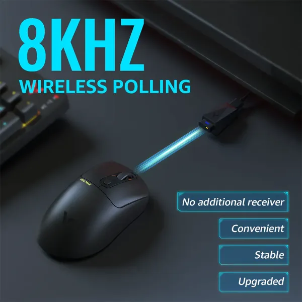 Rapoo VT3 Pro Wireless/Wired Lightweight Gaming Mouse – Black - Image 4