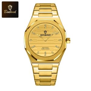 BINBOND 818 Stainless Steel Quartz Fashionable Premium Watch