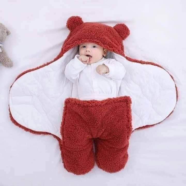Baby Sleeping Bag Ultra-Soft Fluffy Fleece Newborn Receiving Blanket Infant Boys Girls Clothe Sleeping Nursery Wrap Swaddle - Image 4