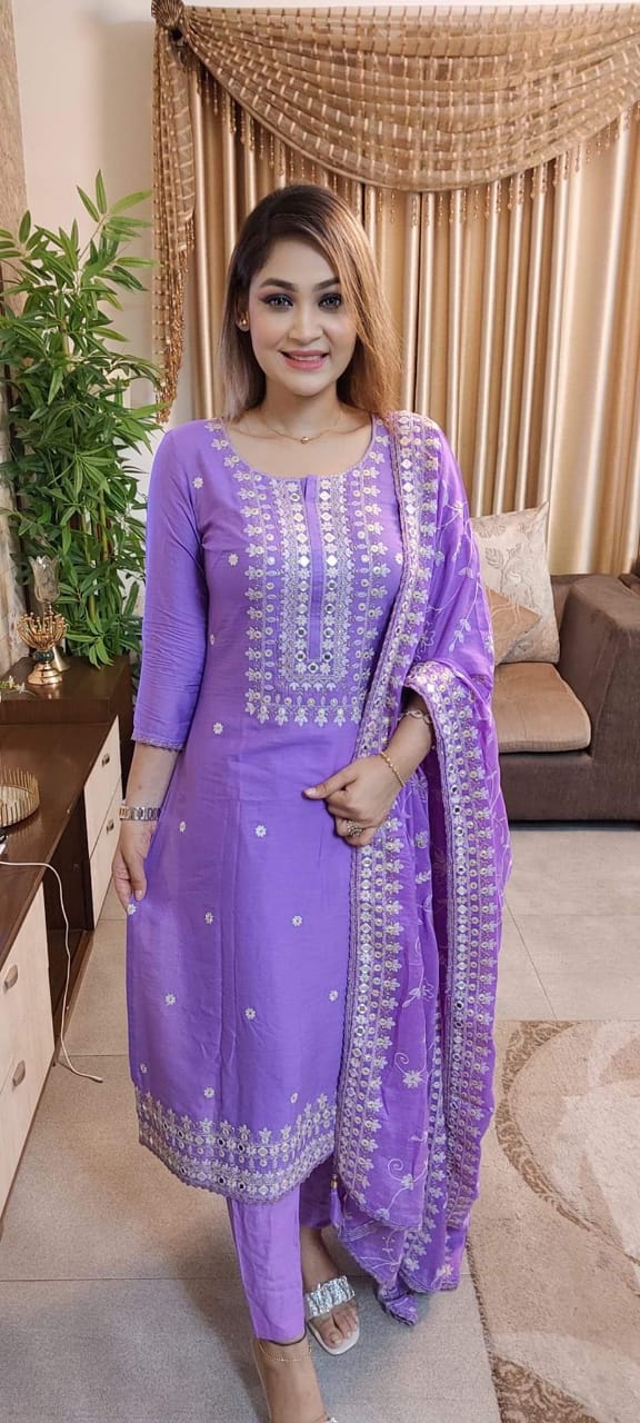 Premium cotton computer printed Boyel fabrics 3 Piece - Image 3