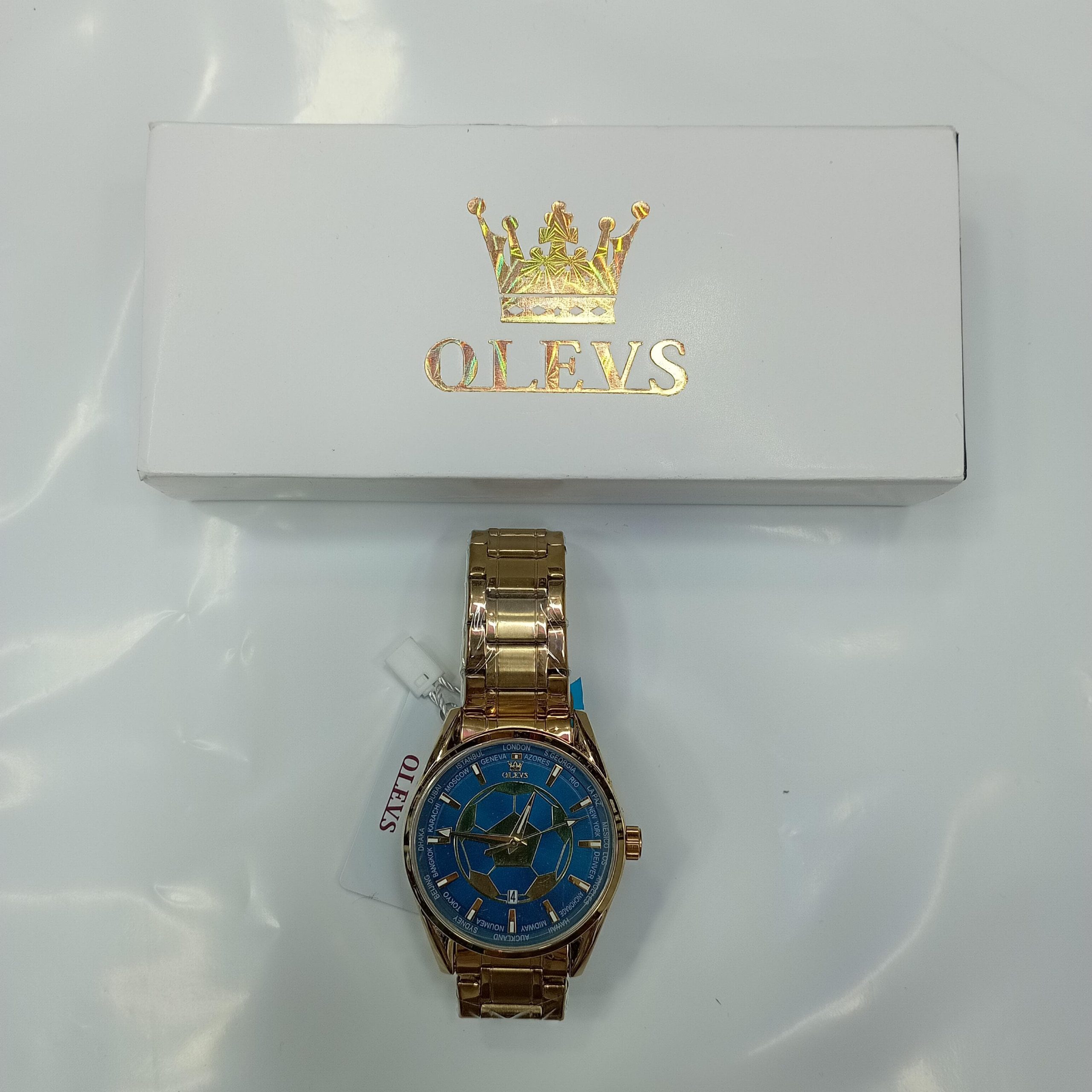 OLEVS 9949 Football Dial Men Business Sport Quartz Watch - Image 5