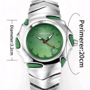 DENVOSI Premium Metal Watch – Bold Design (Green Dial)