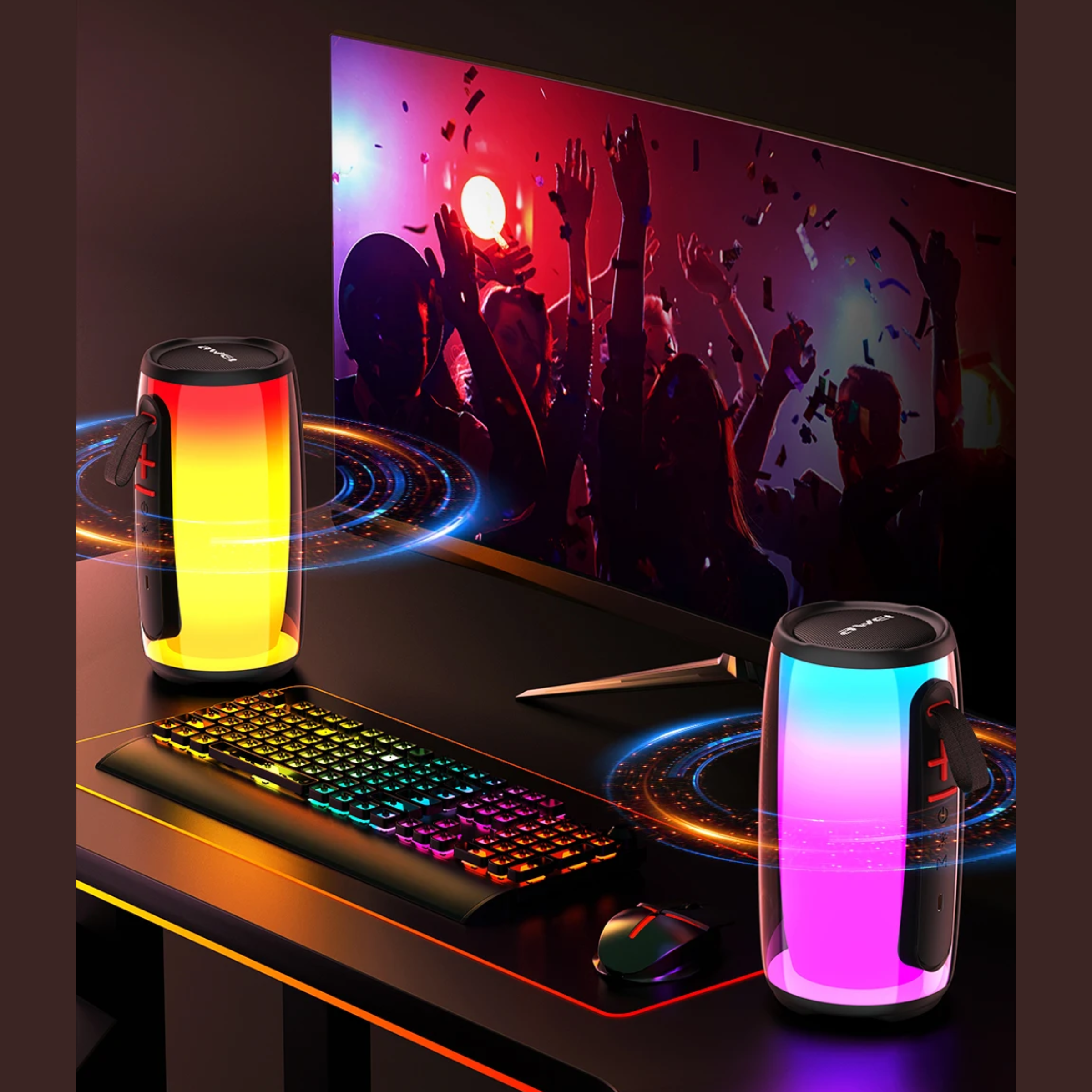 Awei Y528 RGB Light Playback5.3 Bluetooth Speaker ( Six Month Warrenty ) - Image 4