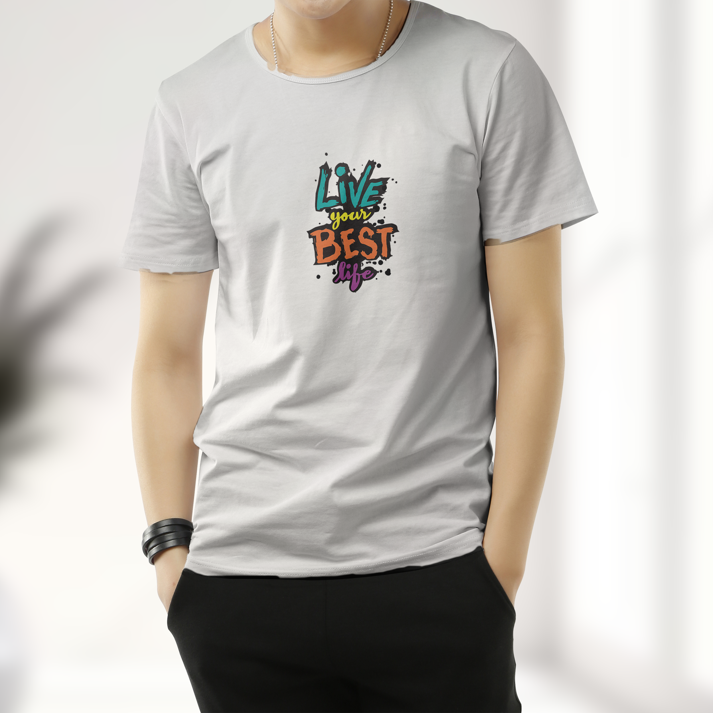 Unique Design Cotton T-Shirt - Image 5