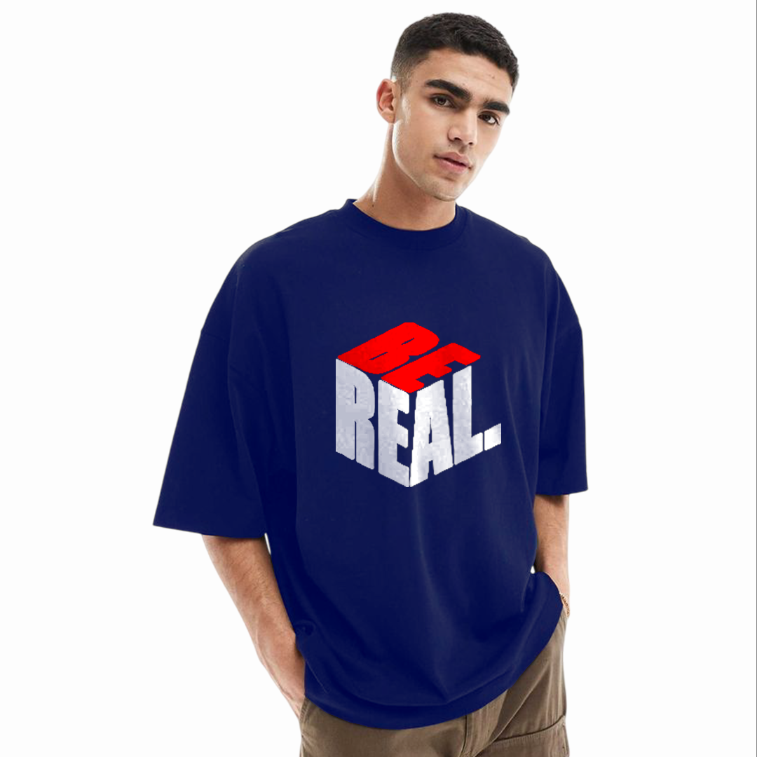 Men's Stylish Drop Shoulder (Blue)