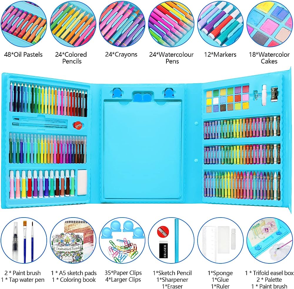 Drawing Art Set Painting For Kids Box Artist -208 Pcs - Image 5