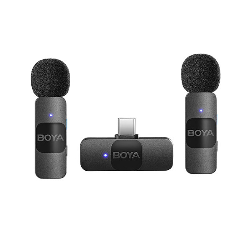 BOYA BY-V20 2.0 2.4GHz Wireless Microphone(1+2 for Type-C) for Type C Device's