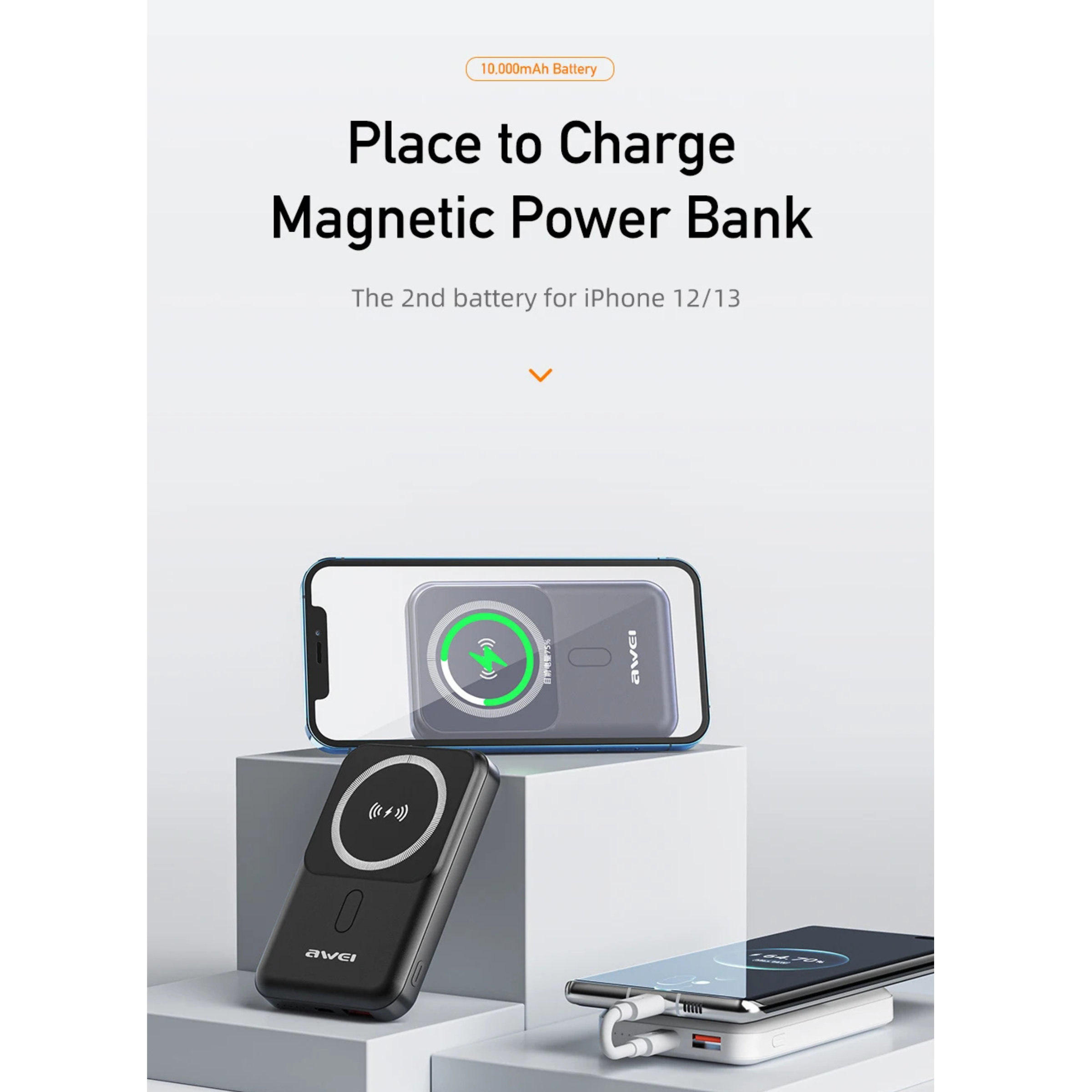 WEKOME WP-303 Gonen Series 20000mAh LED Display Fast Charging Power Bank - Image 3