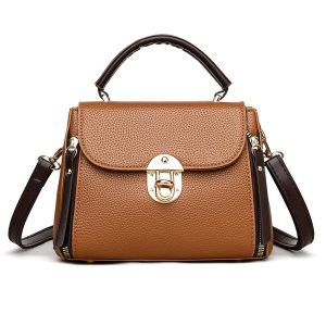 Fashion Shoulder For Women Ladies Crossbody Hand Bags Luxury Purses And Handbags New (Brown)