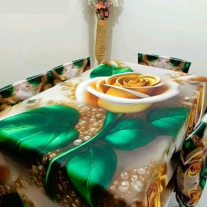 China Premium 3D Print Table Cloth Set