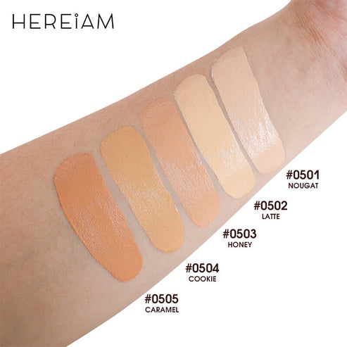 HEREIAM Waterproof Lasting Coverage Foundation(Caramel) - Image 3