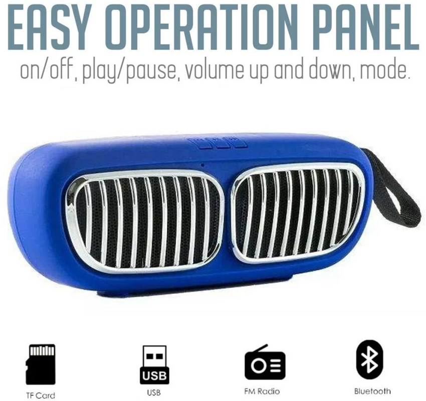 Portable Wireless Nbs-11 Bluetooth Speaker High Bass and Clear Sound Pendrive Support/Micro SD Card Slot with Built-in Microphone - Image 3