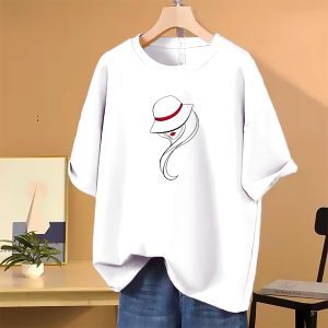 Lovely Drop shoulder T-shirt for Women
