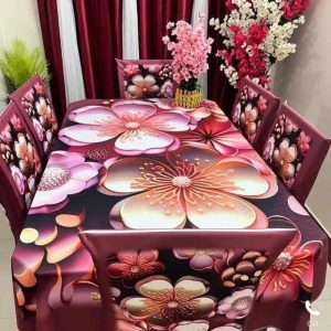 China Premium 3D Print Table Cloth Set