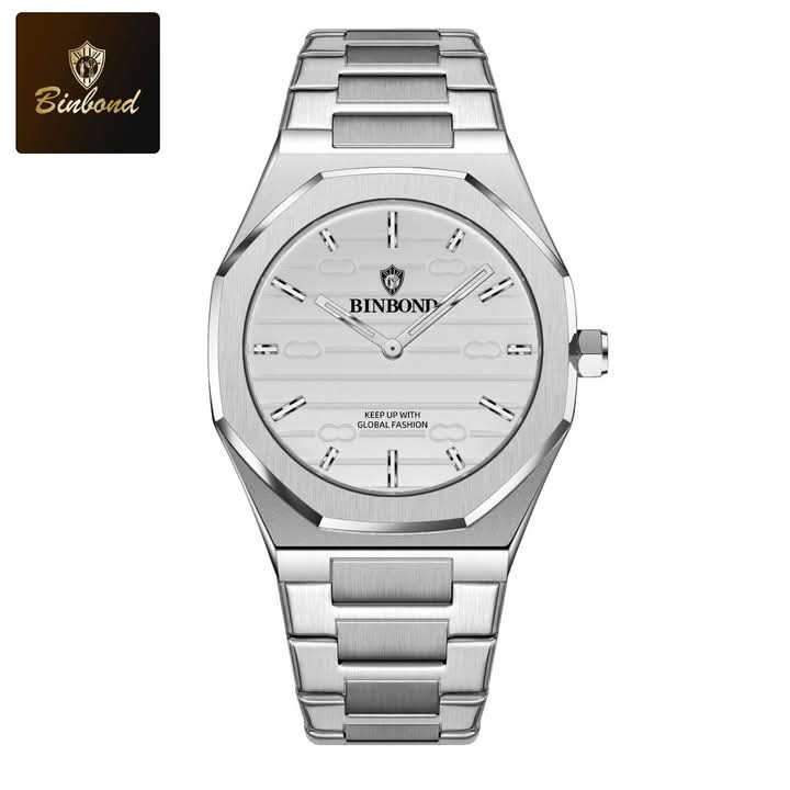 BINBOND 818 Stainless Steel Quartz Fashionable Premium Watch
