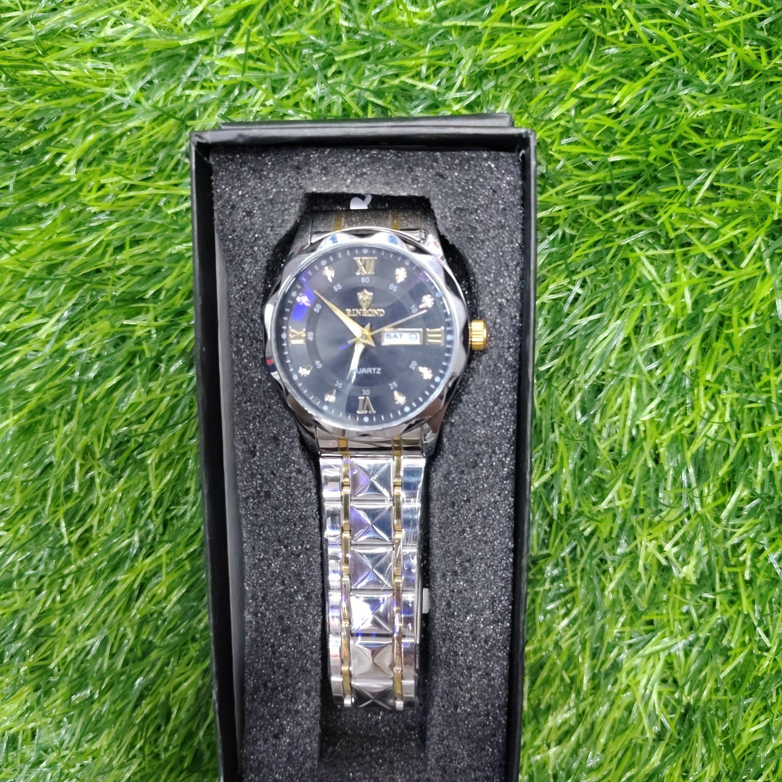 BINBOND 2521 Luxury Brand Luminous Quartz Watch For Men (Black Dial) - Image 8