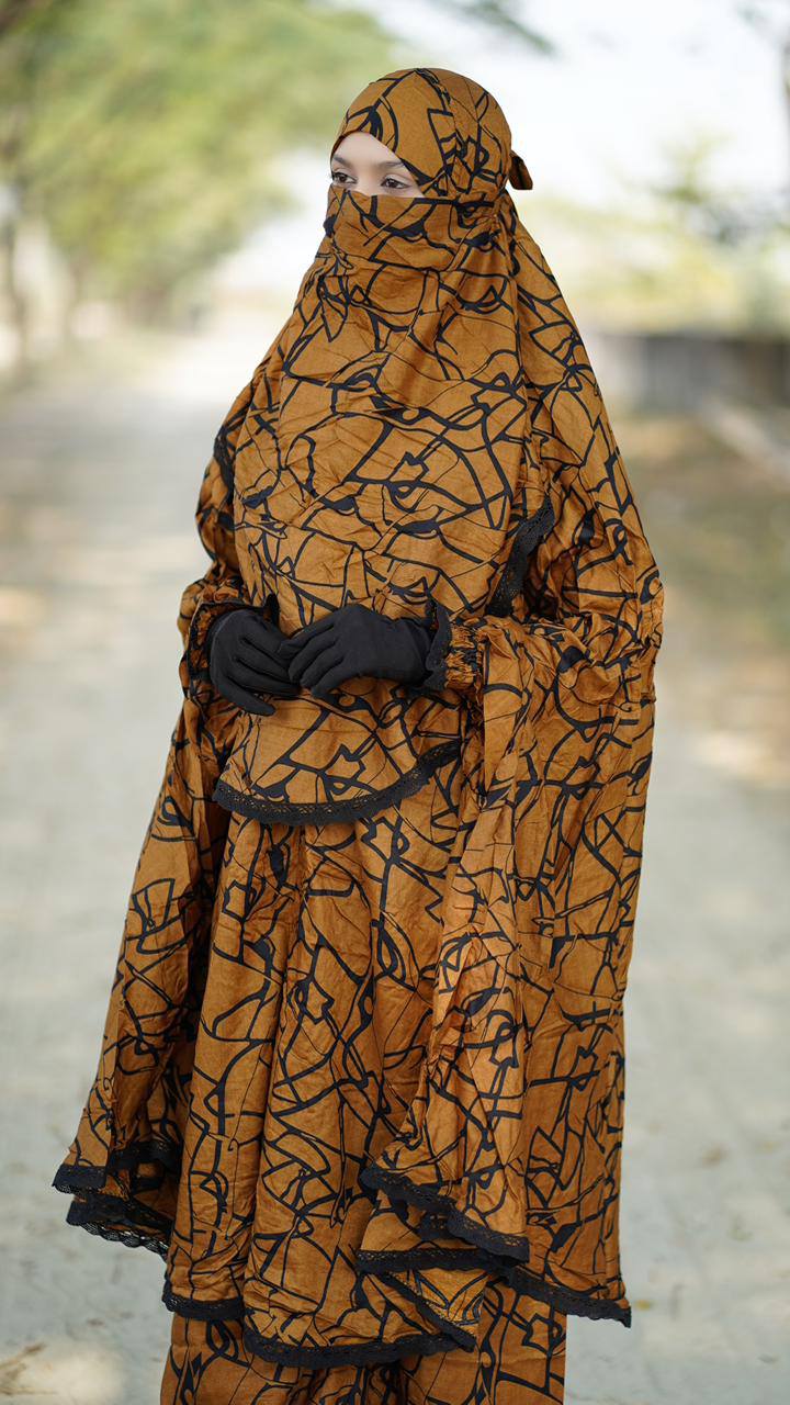 Elegant Palazzo long Khimar Set - Image 3