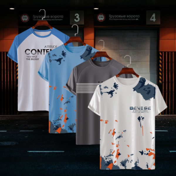 Stylish/Comfortable sports T-Shirt 4 (Four) pcs combo offer - Image 3