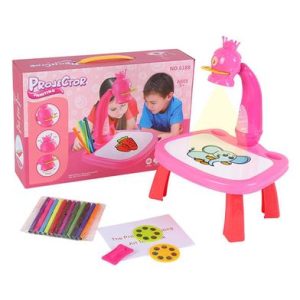 Little Hands Drawing Projector Table for Kids, Trace and Draw Projector Toy with Light