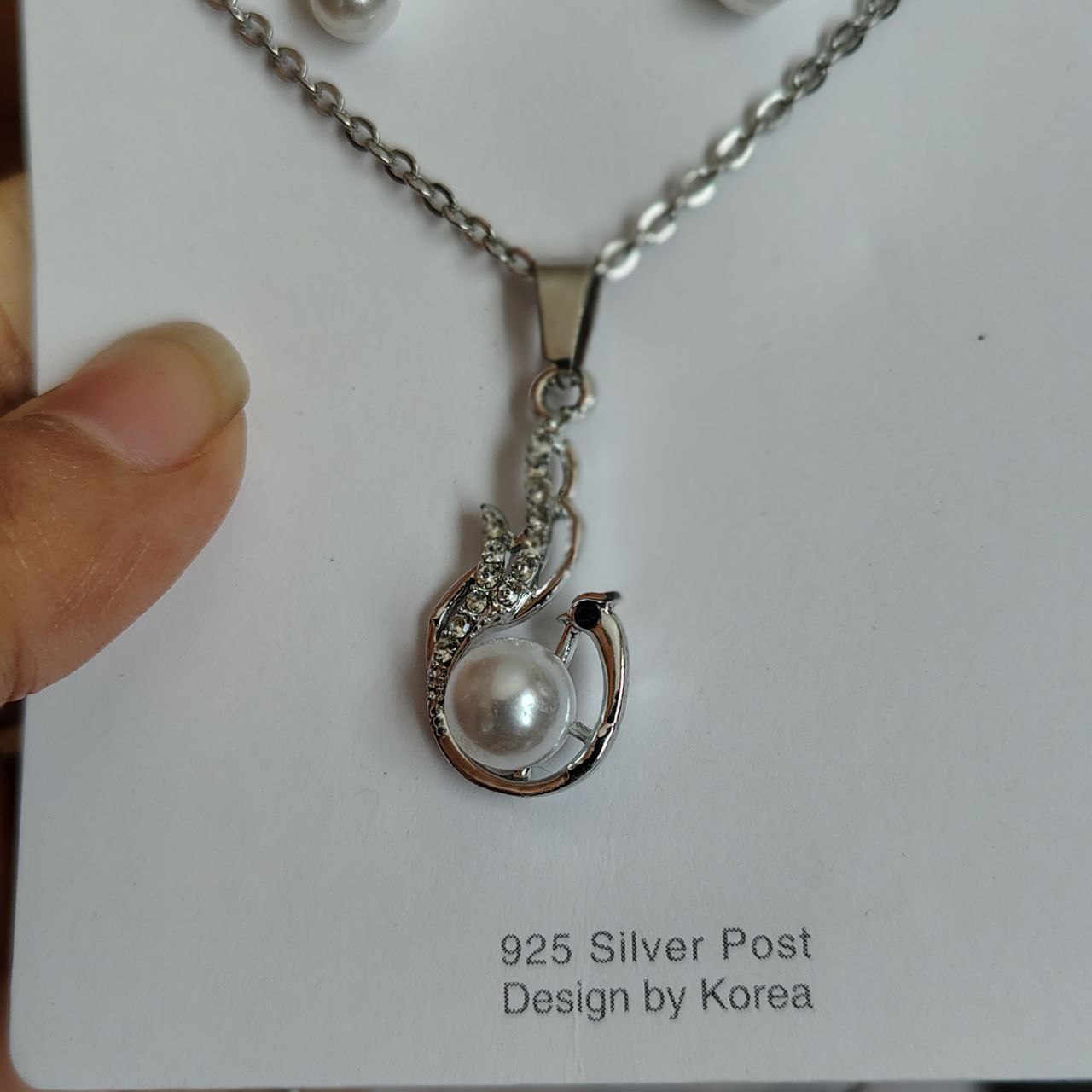 Korean Pearl Jewelry Set - Image 4