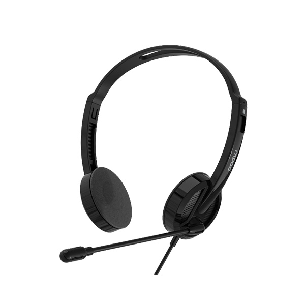 Rapoo H101 Wired Stereo Headphone – Black - Image 3