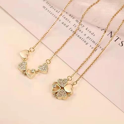 Love Heart Magnetic Pendant Chain Necklace - Image 8