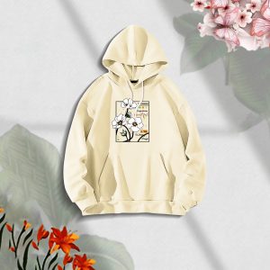 Premium Comfortable Stylish (Sunny Days-off white) Ladies winter hoodie