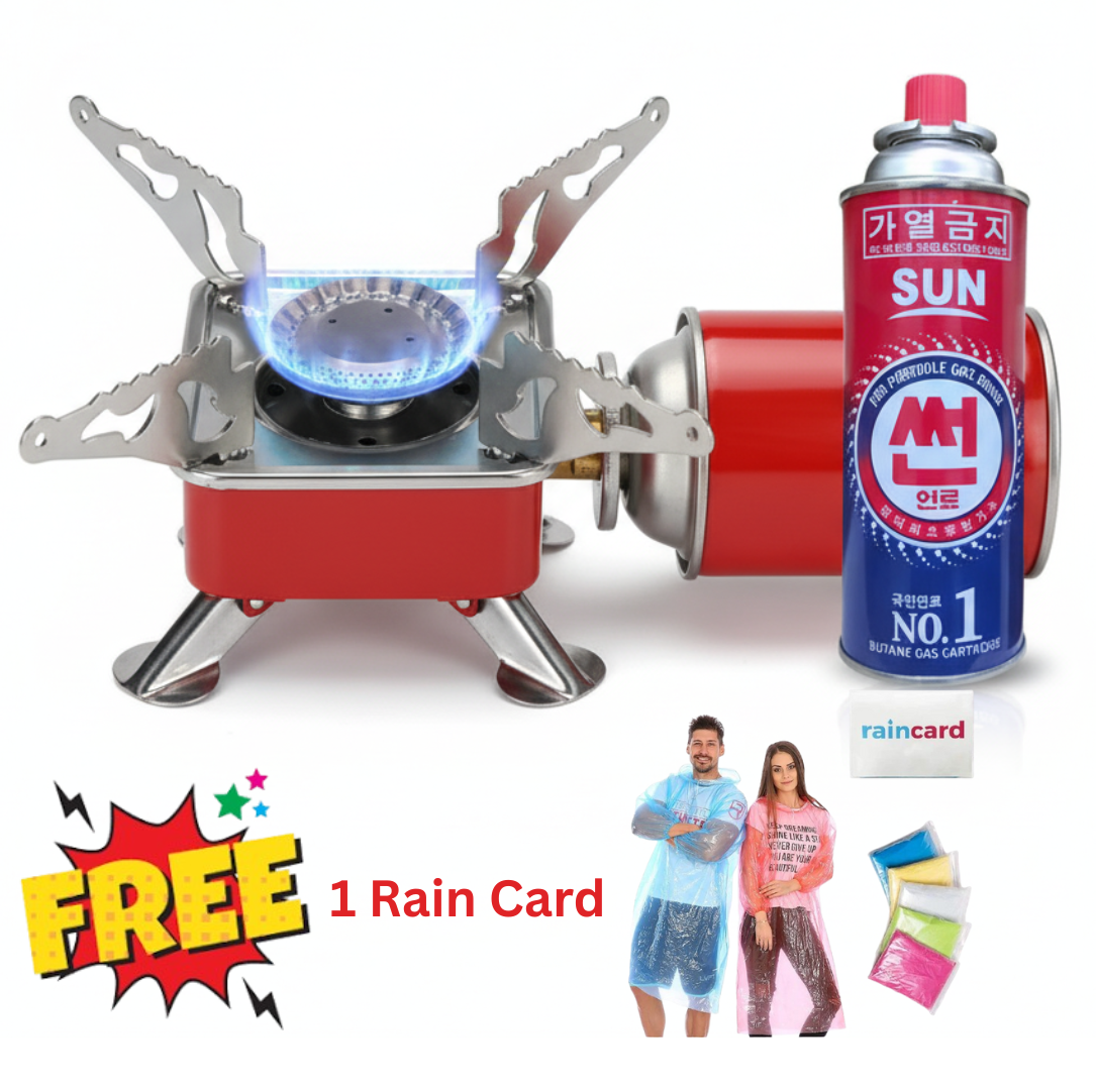 Buy Kovar Portable Stove and Sun Butane Gas and Get a Free Rain Card