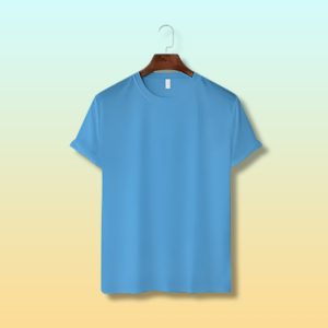 Men's Premium Solid T-Shirt- Sky