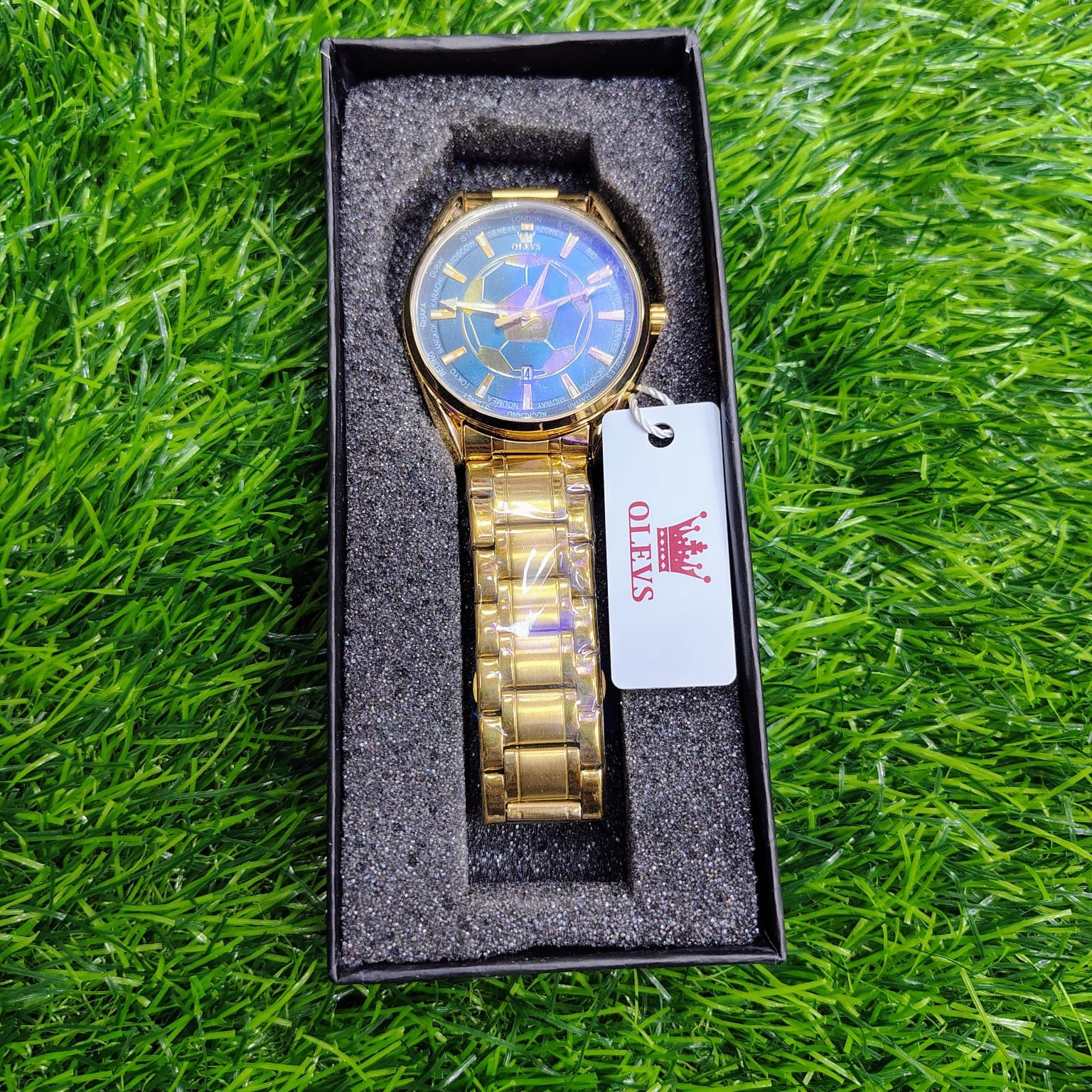 OLEVS 9949 Football Dial Men Business Sport Quartz Watch - Image 7