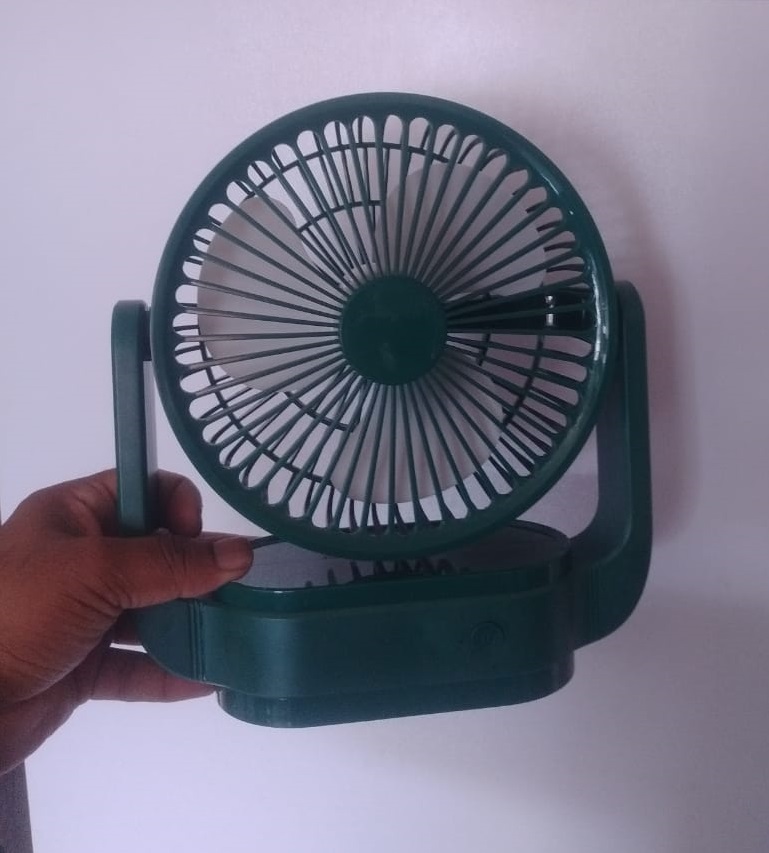 High Quality Rechargeble & Portable Desk Fan EN 1300 - Image 6