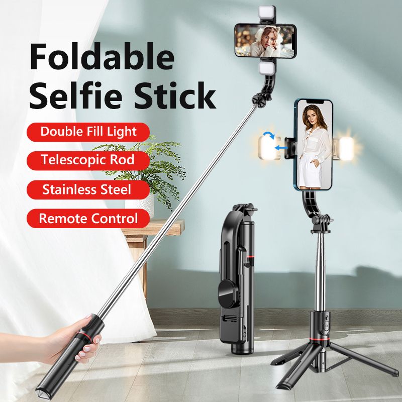 New L13D Bluetooth Selfie Stick with Double Fill Light - Image 3