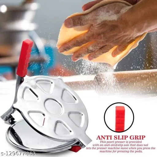 Affix Stainless Steel Kitchen Press Roti/Puri Maker Machine - Image 6