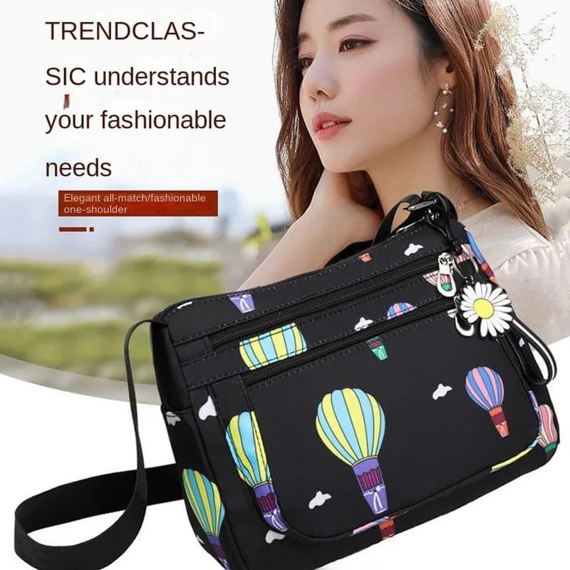 Korean sports travel shoulder bag (black) - Image 4