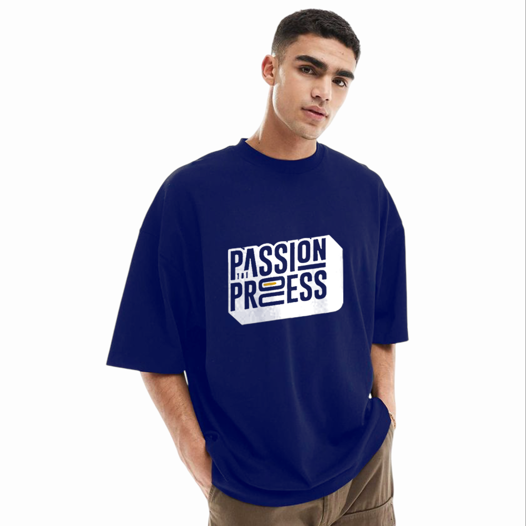 Men's Stylish Drop Shoulder (Blue)