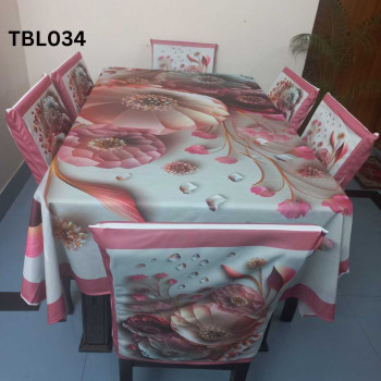 China Premium 3D Print Table Cloth Set - Image 3
