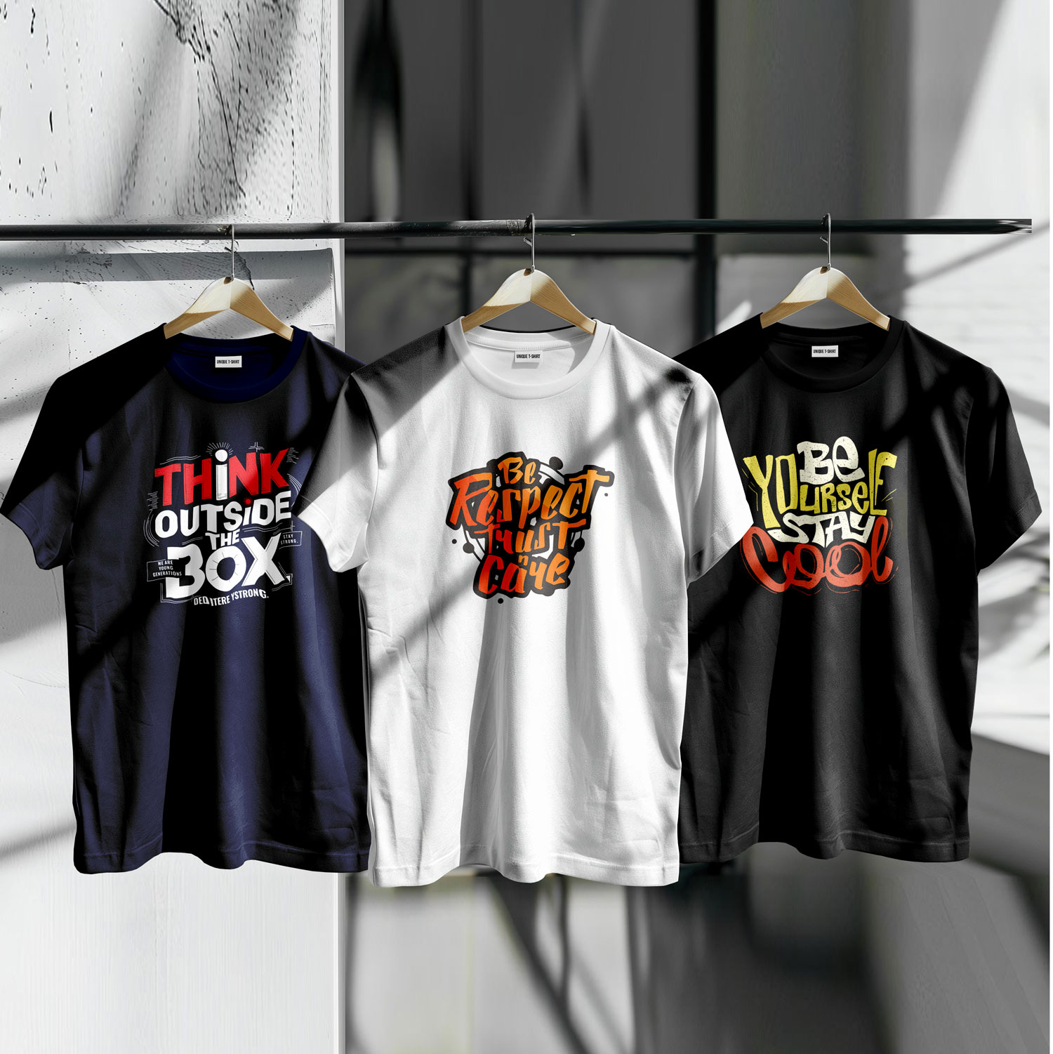 Unique Design Cotton T-Shirt 3-Piece Combo Pack - Image 6