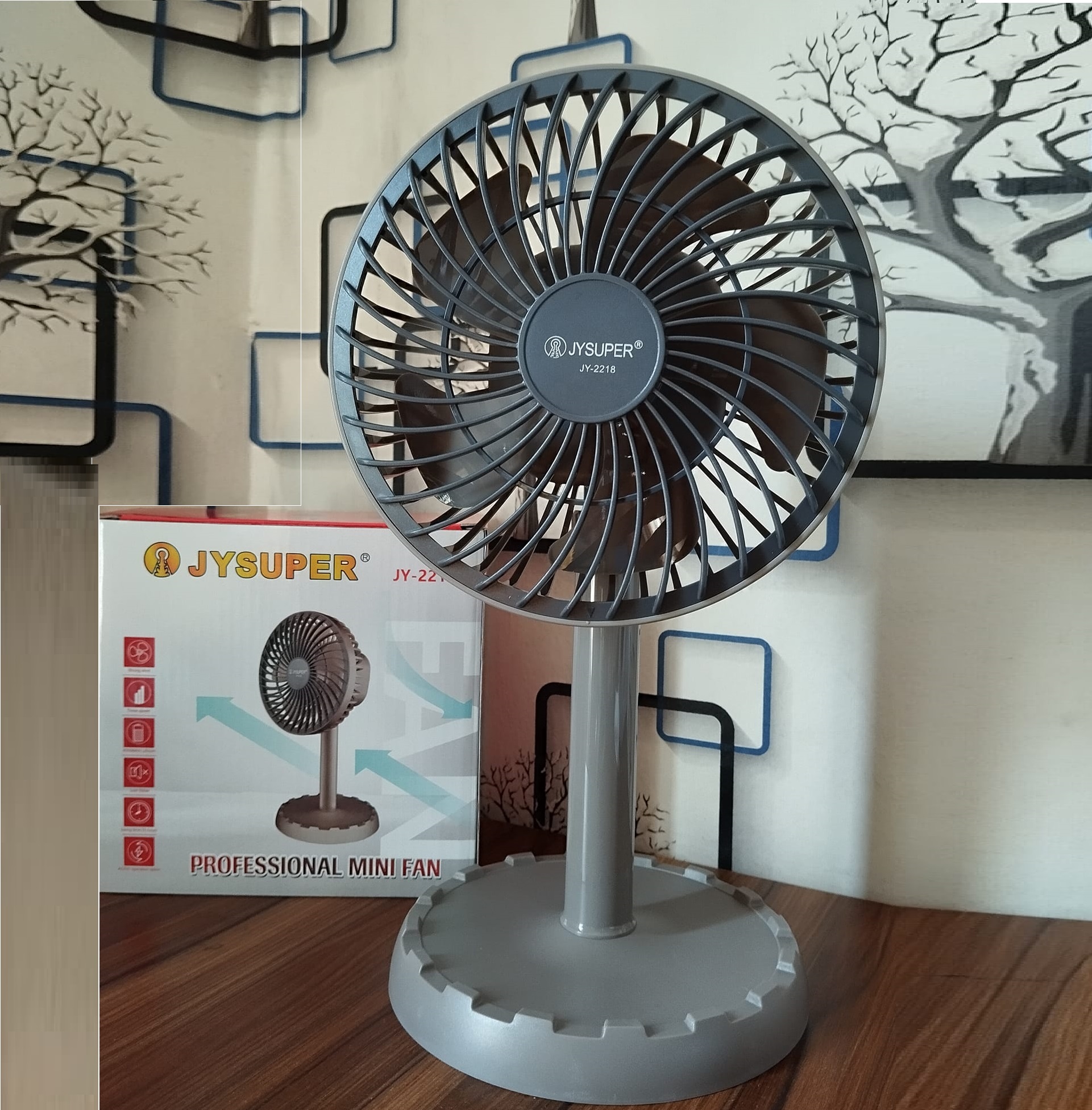 JY Super JY-2218 Rechargeable Fan - Image 8