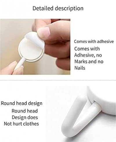 20 pcs Wall Hanging Hooks, Punch Free Hook for kitchen, bedroom or any tipe of accessories - Image 6