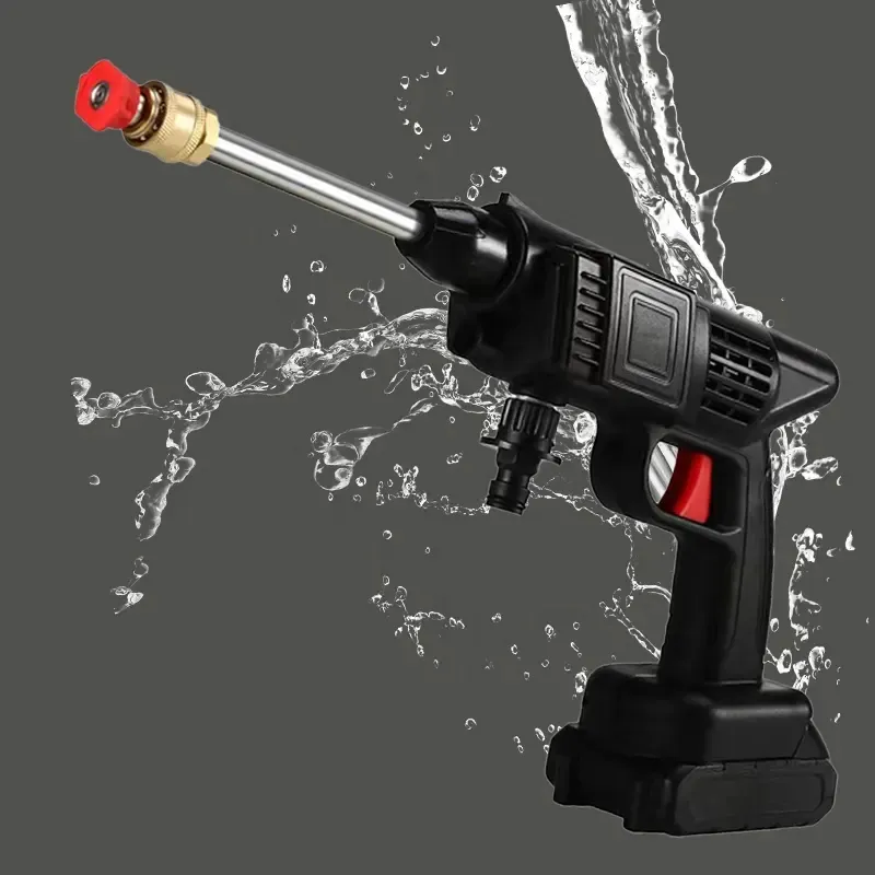 High Power Car Washing Guns Wireless Rechargeable Portable High-pressure Water Pump 21V - Image 5