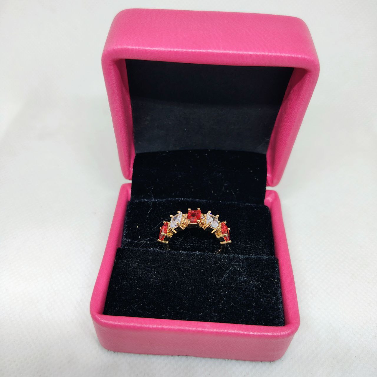 vibrant gold ring adorned with colorful gemstones - Image 4